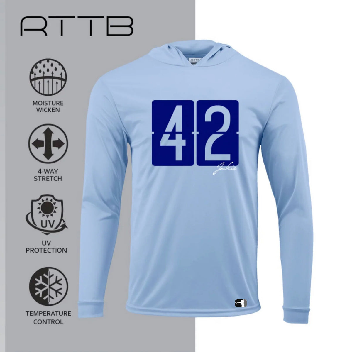 MENS 42 JACKIE ROBINSON ICON PERFORMANCE HOODIE