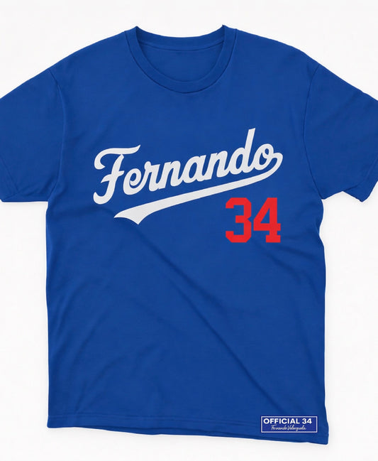 Fernando Valenzuela 34 tee - ADULT - ships 4/15
