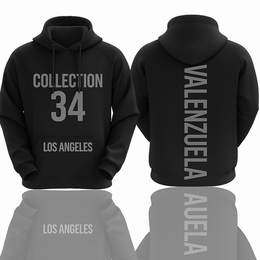 Collection 34 Adult hoodie - black and silver