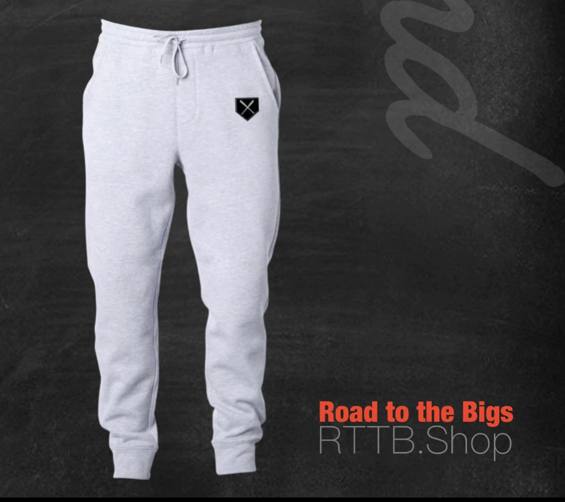 Mens quality heavyweight Joggers with Home plate logo -